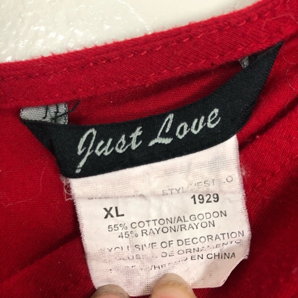 Just Love Red Dress w/ Adjustable Straps - Picture 5 of 5